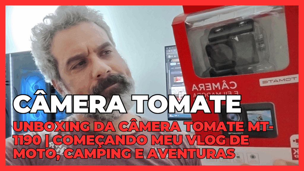 Unboxing da Câmera Tomate MT-1190: Começando Meu Vlog de Moto e Aventuras